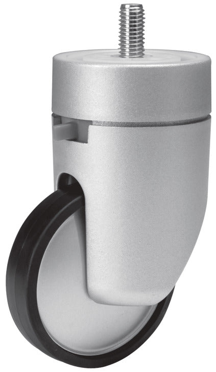 Swiveling Caster, M10 Stem, with Brake, Load-Bearing Capacity 264 lbs.