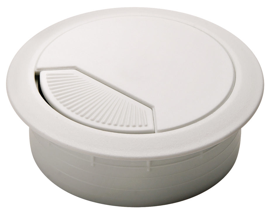 Plastic Cable Grommet, Two-Piece, Round with Spring Closure