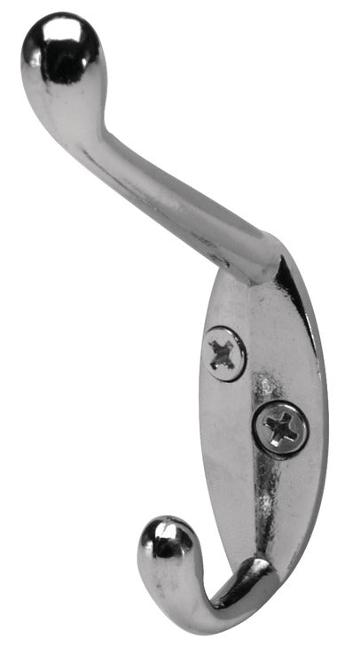 Coat Hook, 18 x 55 x 90 mm (W x D x H)