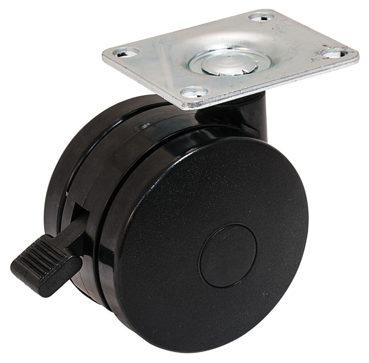 Large Twin Wheel Caster, with Brake
