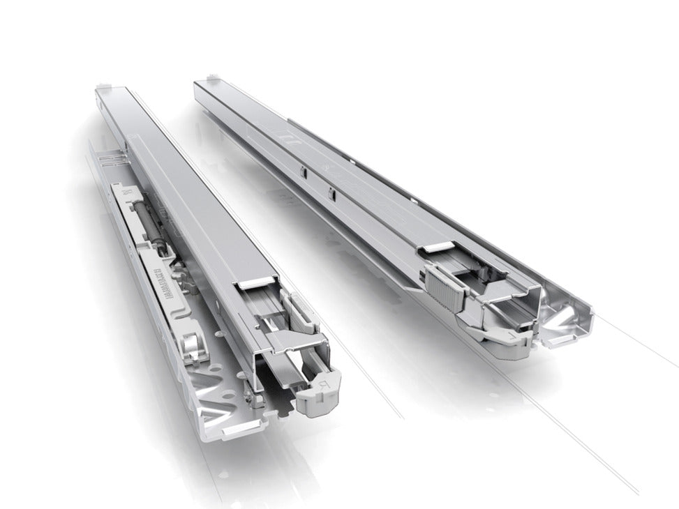 Concealed Drawer Slide, for Base Panel Mounting, Full Extension, Dynapro 40 kg