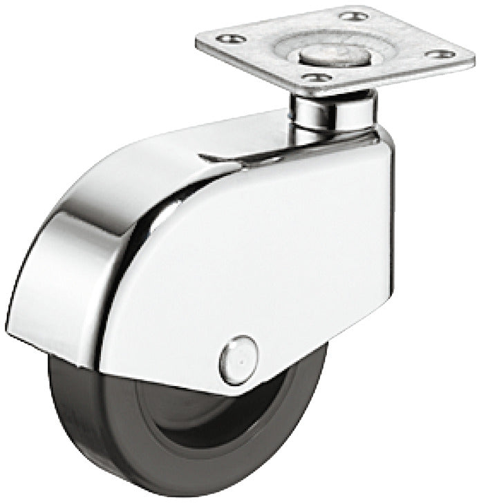 Caster, M10 Stem, Load-Bearing Capacity 110 lbs, Wheel Ø50 mm (2")