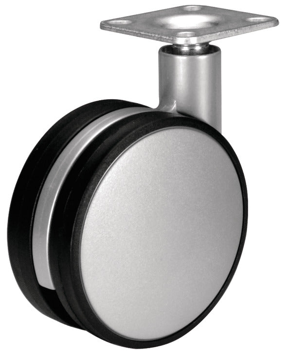 Caster, Plate Mount, Load Bearing Capacity 154 lbs.