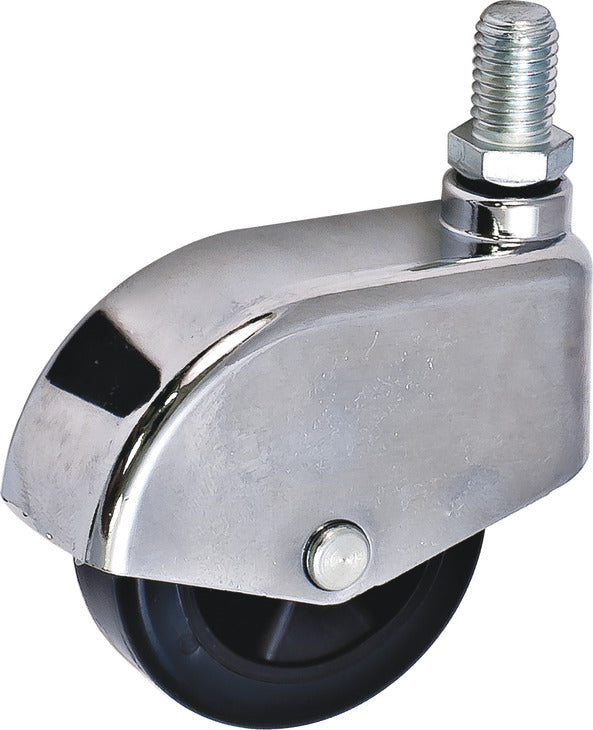 Caster, M10 Stem, Load-Bearing Capacity 110 lbs, Wheel Ø50 mm (2")