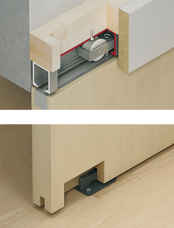 Sliding Door Hardware, HAWA Junior 80/B, set