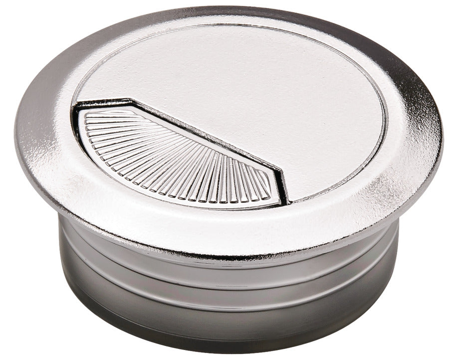 Plastic Cable Grommet, Two-Piece, Round with Spring Closure