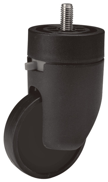 Swiveling Caster, M10 Stem, with Brake, Load-Bearing Capacity 264 lbs.
