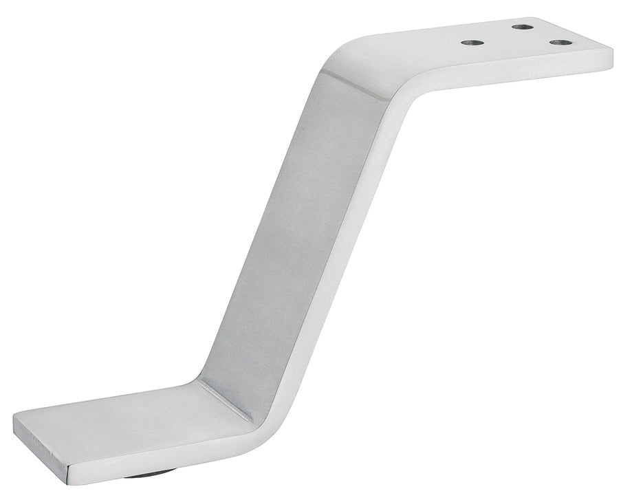 Furniture foot, with plate, without height adjustment, with felt glide