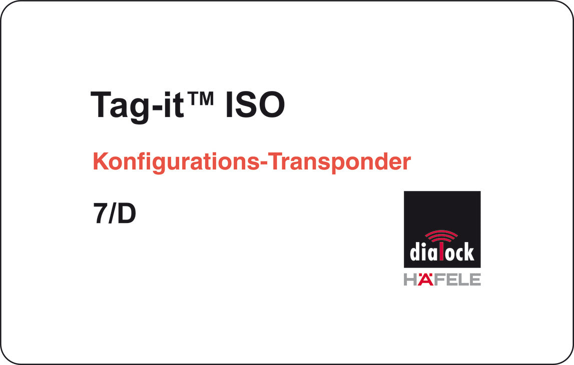 Configuration key card, for LockerLock Dialock set