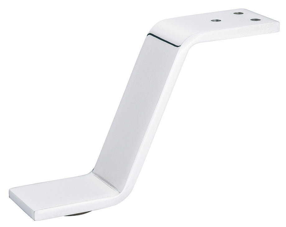 Furniture foot, with plate, without height adjustment, with felt glide