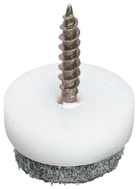 Furniture Glide, with Felt Pad, height 9 mm, Screw-in