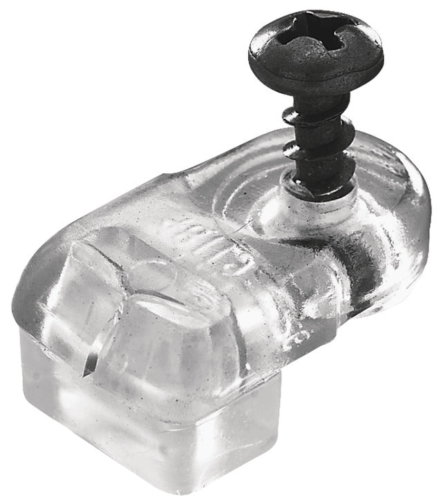 Glass Retainer Clip, Plastic, Clear