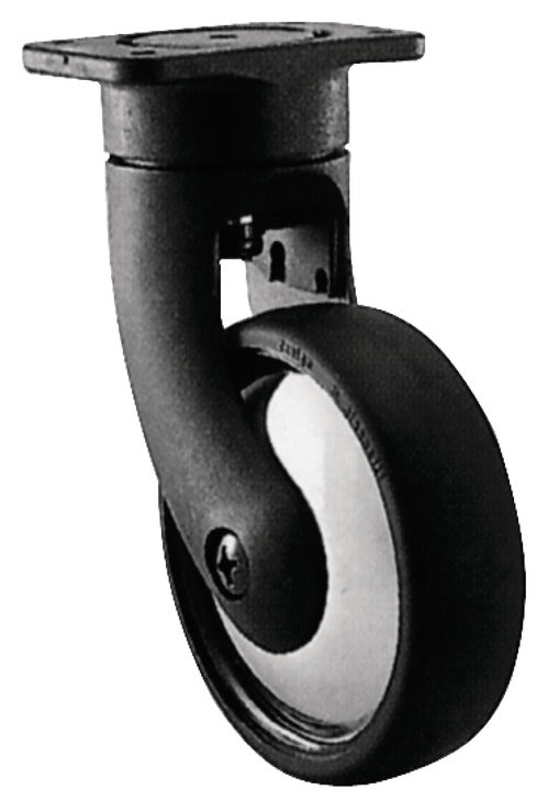 Caster, Plate Mount, Load-Bearing Capacity 110 lbs.