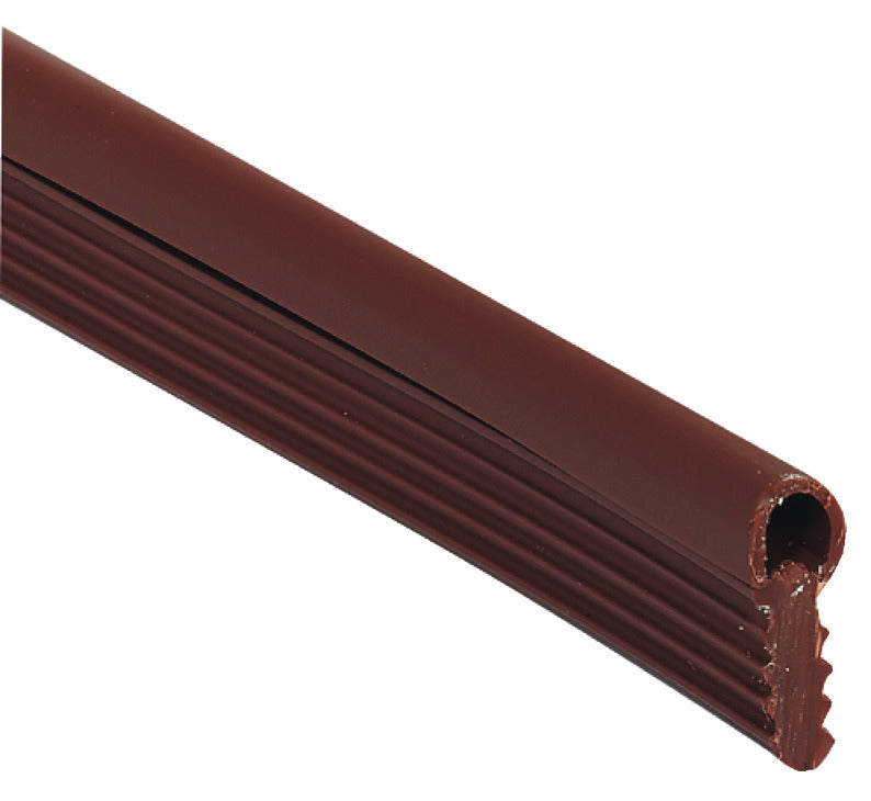 Sealing profile, with ribbed flanges, round