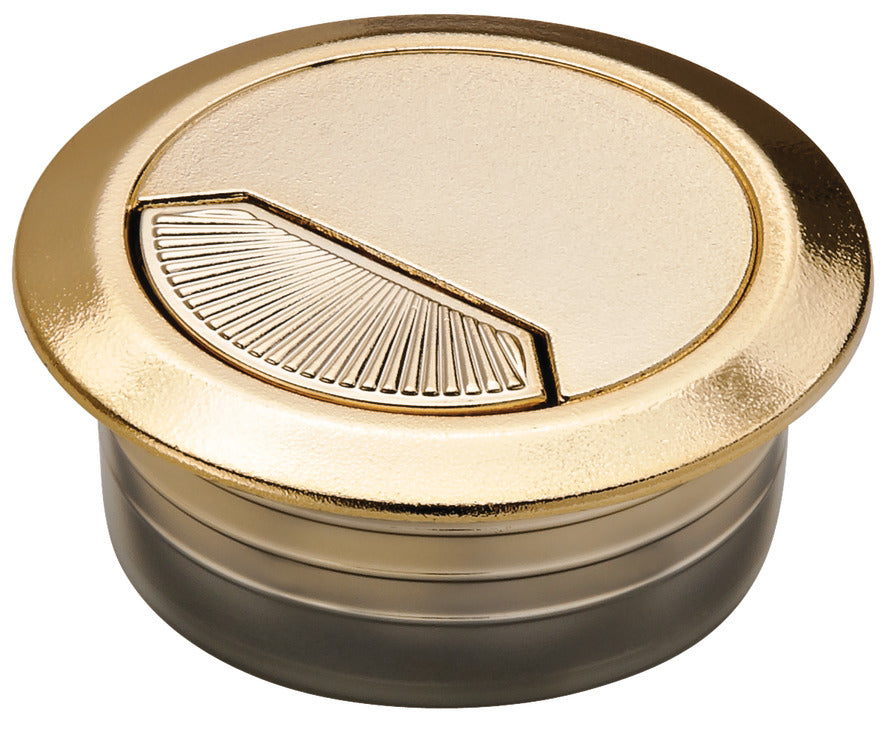 Plastic Cable Grommet, Two-Piece, Round with Spring Closure
