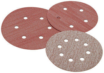 Abrasive Disc, 5" Aluminum Oxide, Hook-N-Loop, 8 Holes