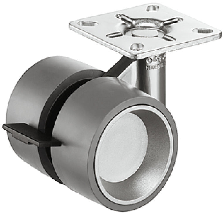 Twin Wheel Caster, Load bearing capacity 80 kg, free running