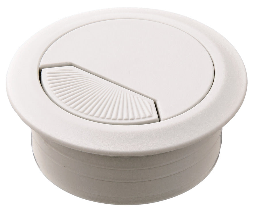 Plastic Cable Grommet, Two-Piece, Round with Spring Closure