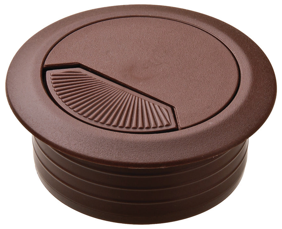 Plastic Cable Grommet, Two-Piece, Round with Spring Closure