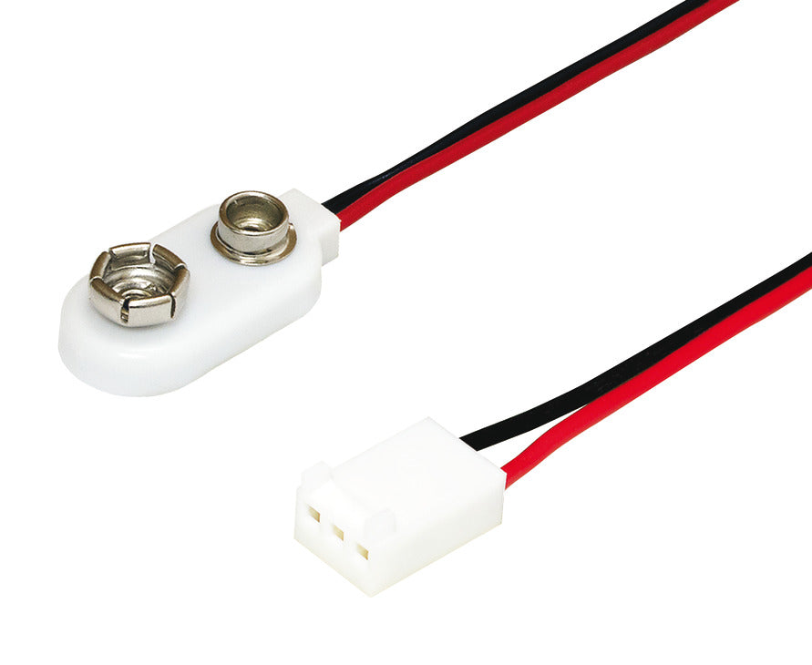 Power Cord, for 9V Battery Power Back Up