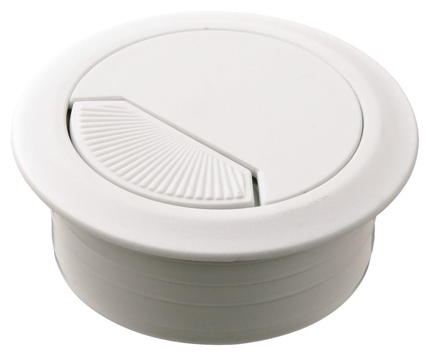 Plastic Cable Grommet, Two-Piece, Round with Spring Closure