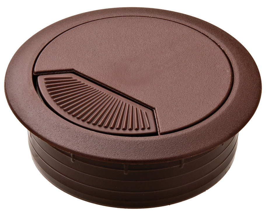 Plastic Cable Grommet, Two-Piece, Round with Spring Closure