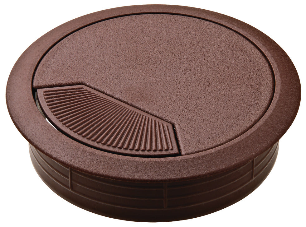 Plastic Cable Grommet, Two-Piece, Round with Spring Closure