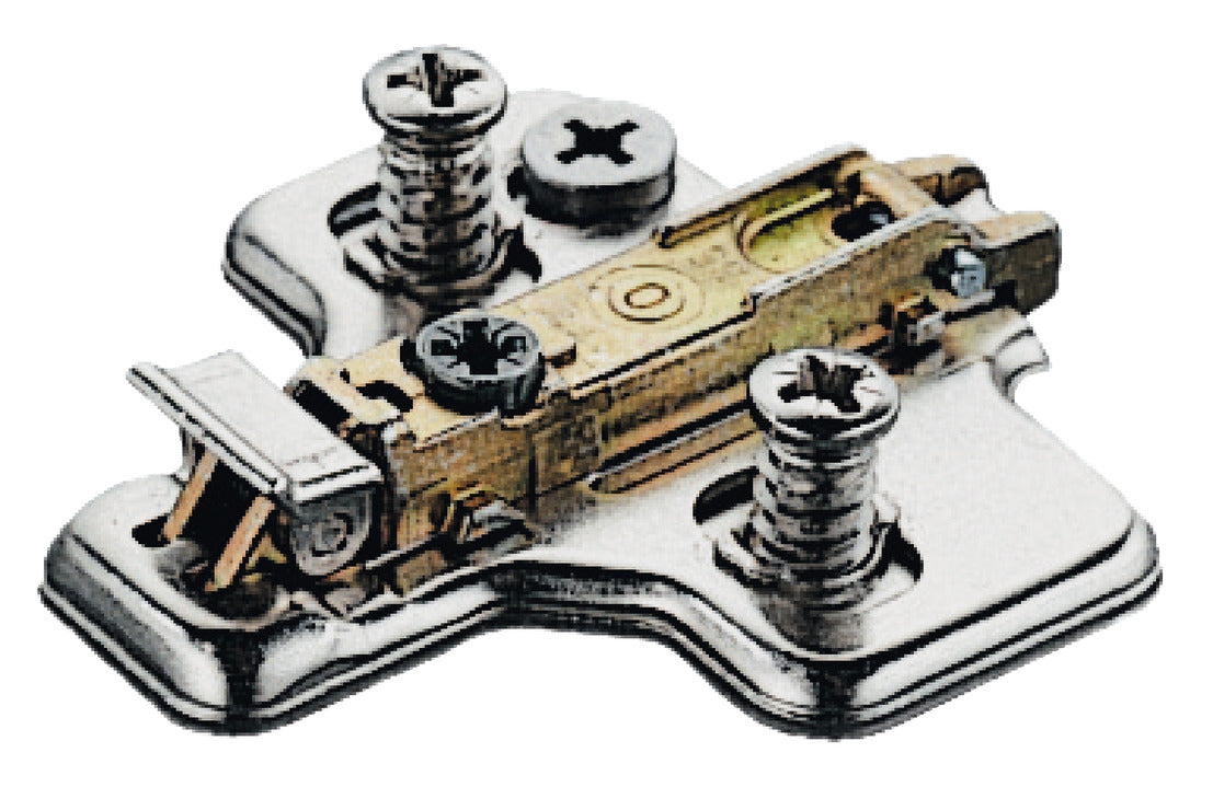 Clip Mounting Plate, Salice, with Pre-Installed 11 mm Euro Screws