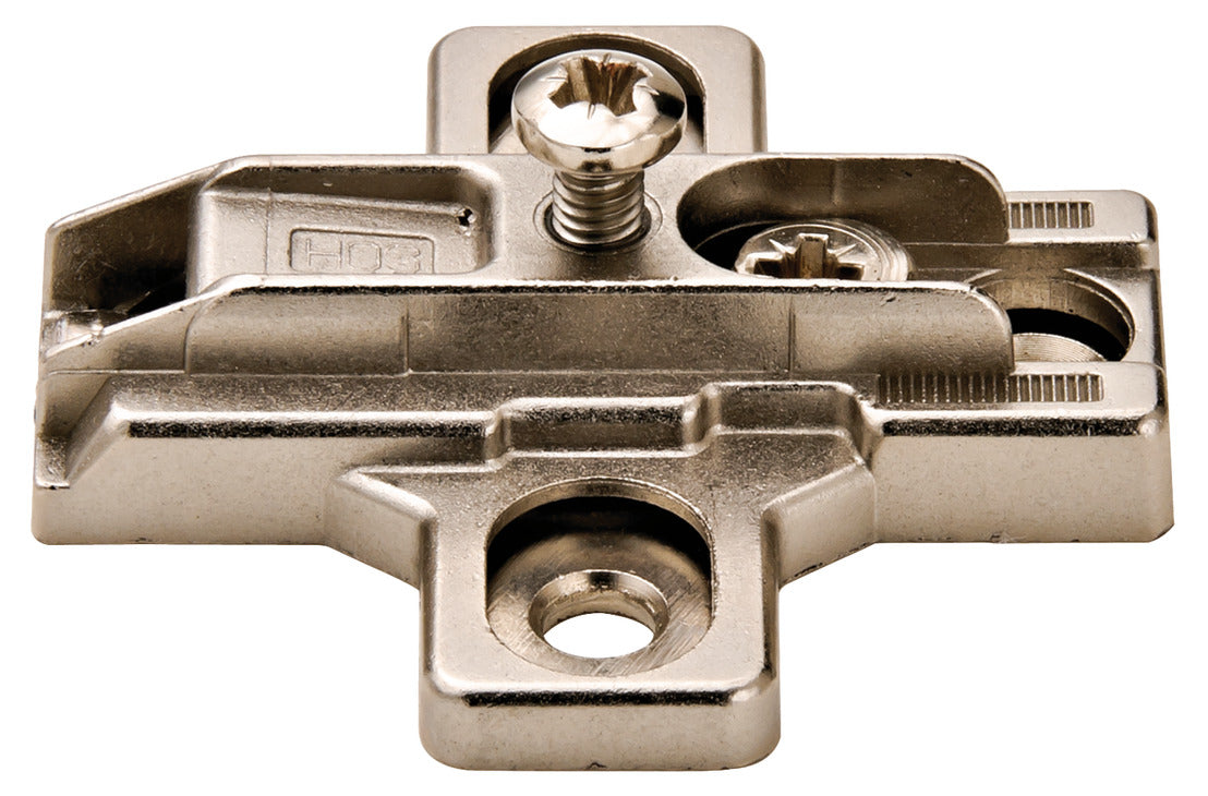 Slide-On Mounting Plate, Salice, with Hinge Arm, Fastening Screws