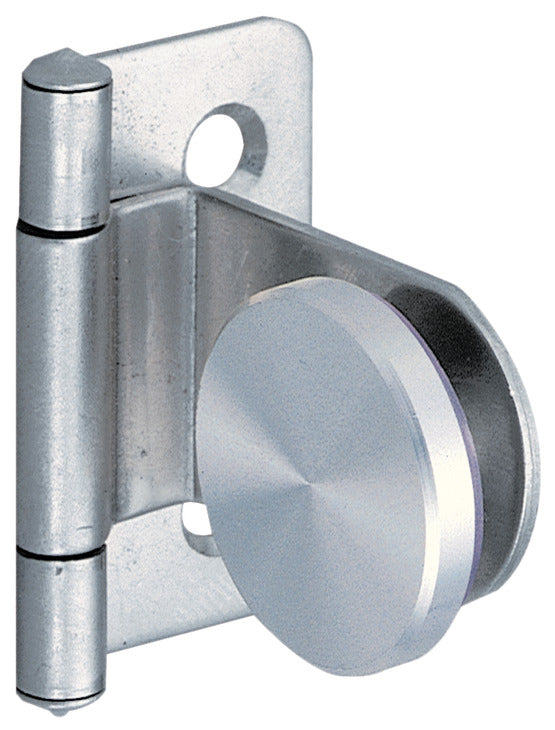 Inset Glass Door Hinge, 180° Opening Angle, for 4-6 mm Doors