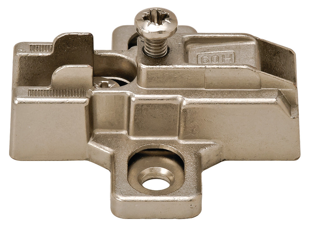 Slide-On Mounting Plate, Salice, with Hinge Arm, Fastening Screws