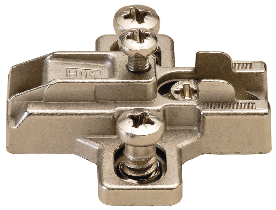 Wing Mounting Plate, Salice, Slide-On, Pre-Mounted 11 mm Euro Screws