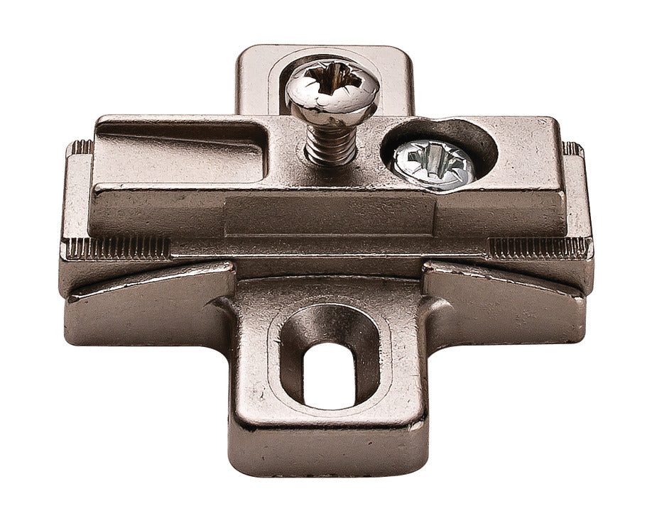 Wing Mounting Plate, Salice, Slide-on, Wood Screw, Angle from â€“7.5° to +7.5°