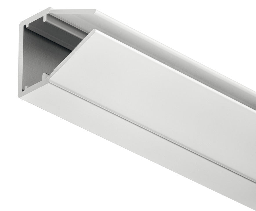 Glass Edge Profile, with Milk Lens, Loox LED