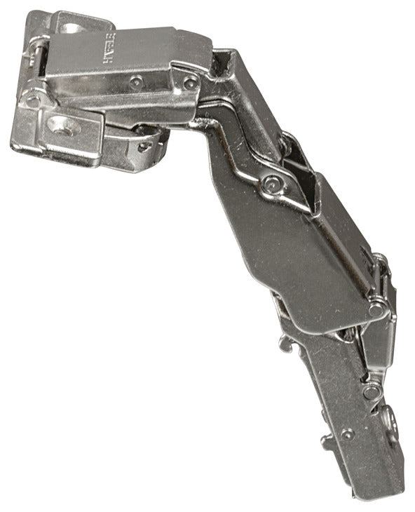 Wide Angle Clip-On Hinge, Opening Angle 165°, Full Overlay