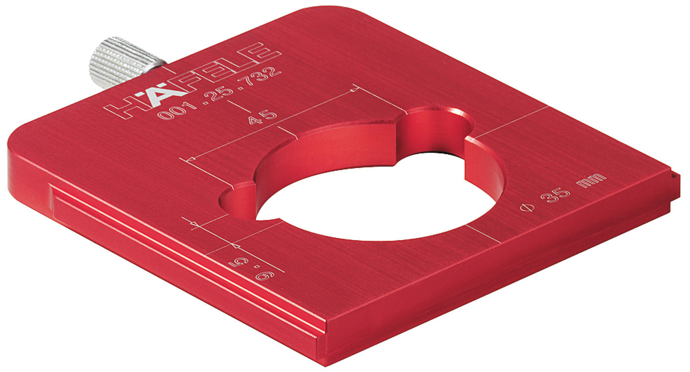 Red Jig, Drill Guide for 35mm Concealed Hinge