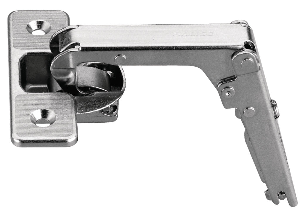 Pie-Cut Corner Hinge, Salice, 70° Opening Angle, Self Close, Nickel-Plated