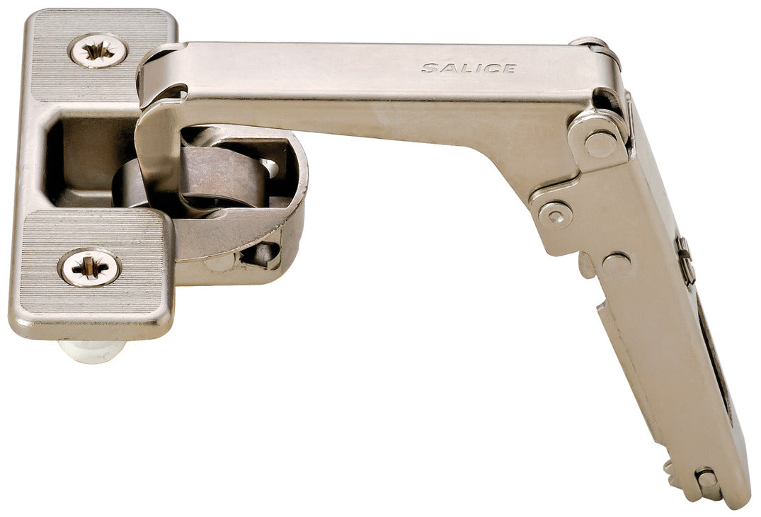 Pie-Cut Corner Hinge, Salice, 70° Opening Angle, Self Close, Nickel-Plated