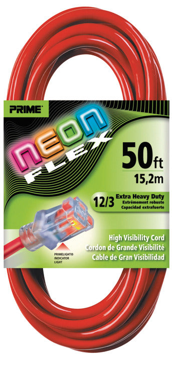 Extension Cord, High Visibility with Primelight® Indicator Light