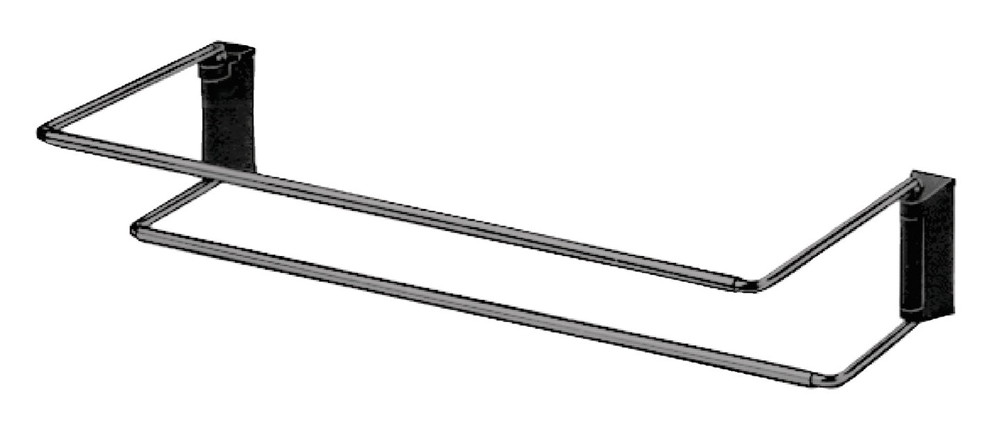 Shoe Rack, for Mounting to Wall or Wall Rail