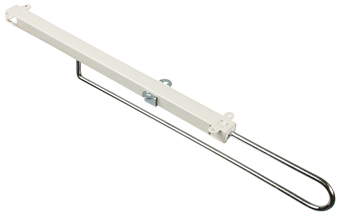 Retractable Wardrobe Rail, Steel Runner