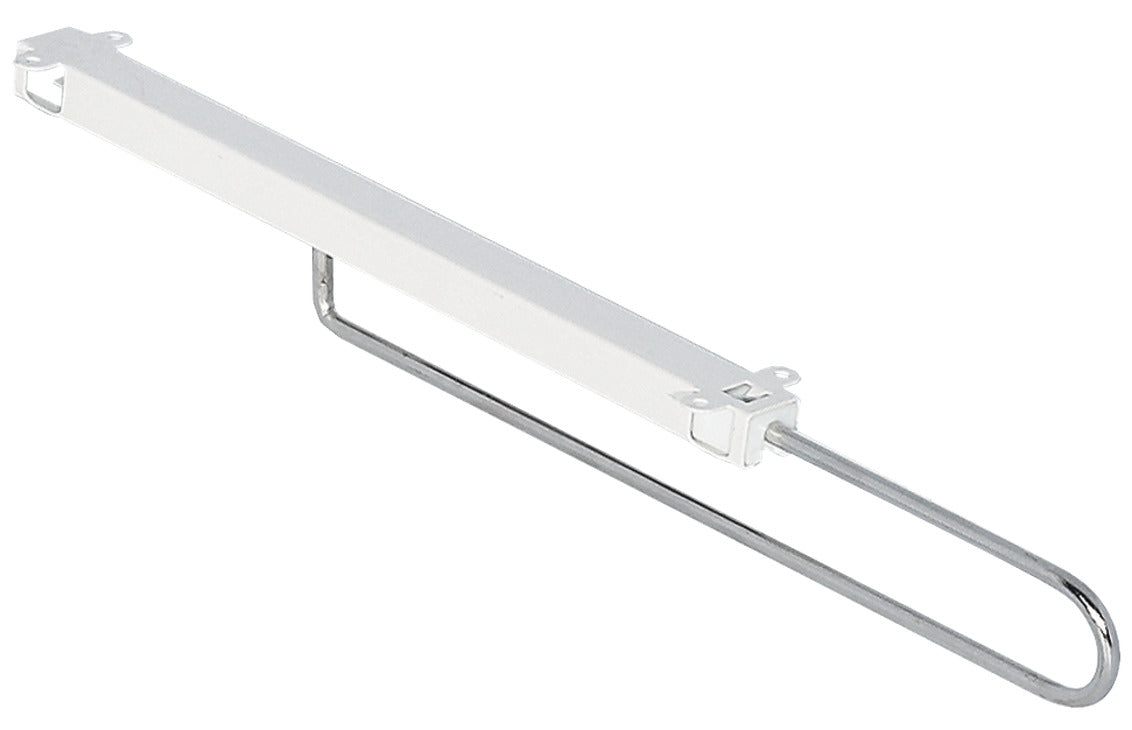 Retractable Wardrobe Rail, Steel Runner