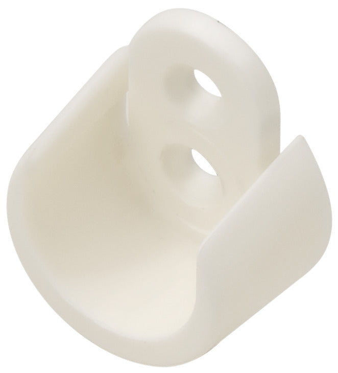Plastic Wardrobe Tube Support, for Ø19 mm Round Wardrobe Tube