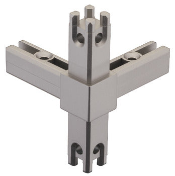 Corner joint, for multi-level shelf system, aluminum