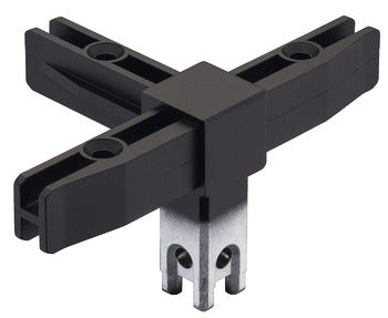 Corner joint, for multi-level shelf system, aluminum