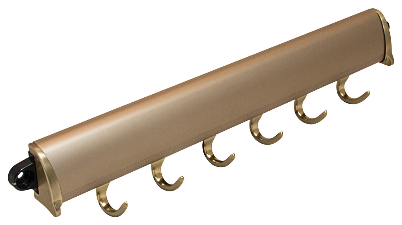 Fixed Accessory Rack, TAG Synergy Elite Collection, 6 Hook, 15 1/4"