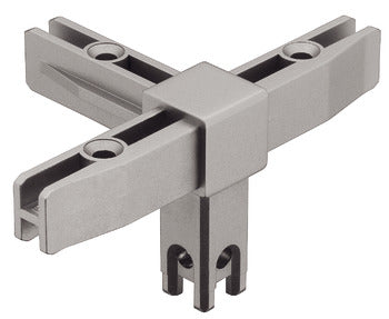 Corner joint, for multi-level shelf system, aluminum