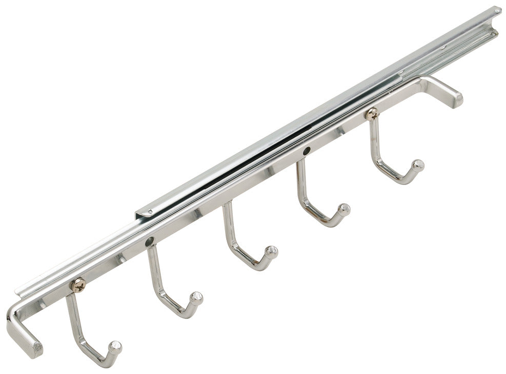 Belt Rack with Slide, 5 Hook, 11"