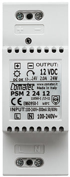 DC Power Supply Unit, Regulated, Dialock, for installation on top hat rail