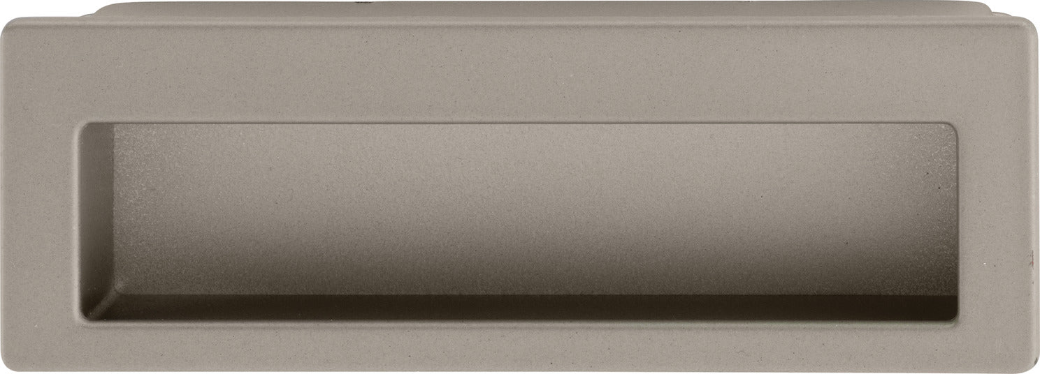Inset Handle, Matt Nickel, Zinc